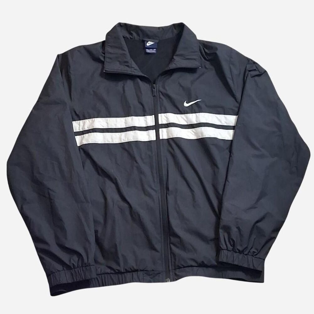 Nike Men's Black and White Jacket